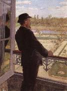 Christian Krohg Portrait of the Artist Karl Nordstrom at Grez oil painting reproduction